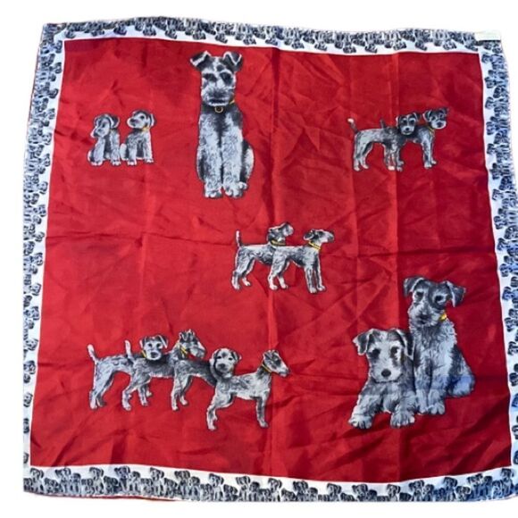 Sercouset dog scarf, silk with rolled edges - Picture 1 of 8